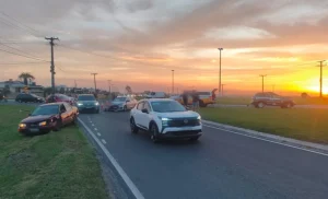 Colisão na Estrada do Mar deixa jovem ferida e provoca lentidão em Xangri-Lá