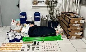 Brigada Militar descobre estufa de cannabis e apreende maconha e ecstasy em Balneário Pinhal