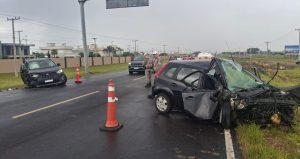 Colisão frontal deixa quatro pessoas feridas na Estrada do Mar, em Xangri-Lá
