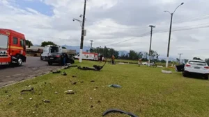 Colisão na Estrada do Mar deixa dois feridos em Arroio do Sal