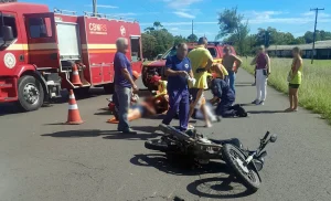 Duas pessoas ficam feridas após acidente com moto na Estrada do Mar, em Torres